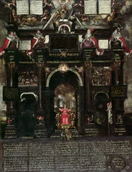 Een Allegorie van het Guy Fawkes (1570-1606) Complot
